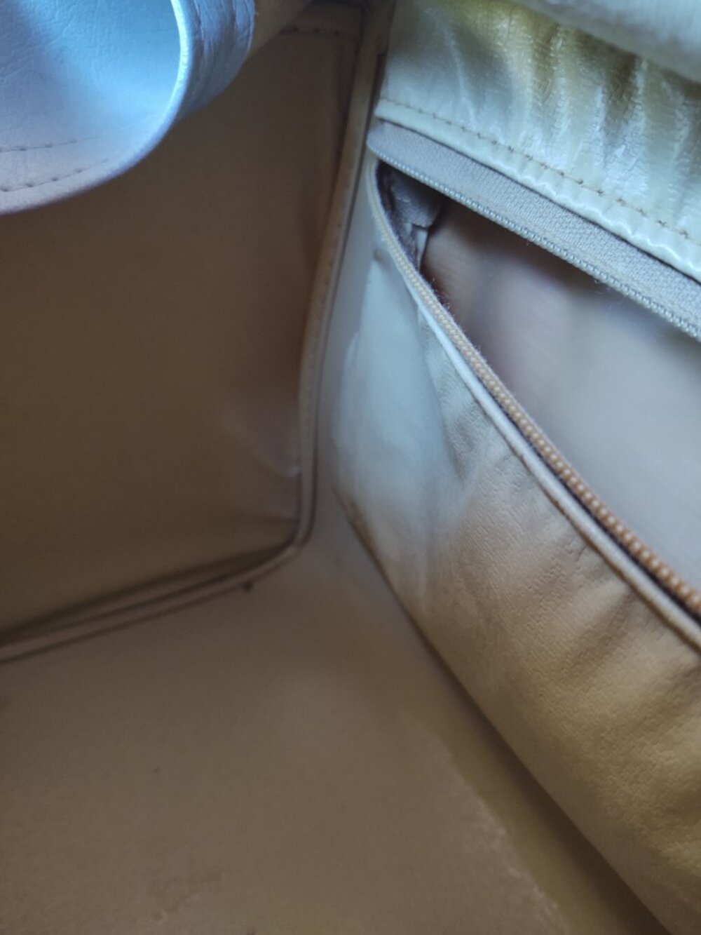 SAMSONITE BOSTON BAG POWDER BLUE FOOTED CARRY ON MAKE UP CASE LEATHER LIKE - Picture 8 of 16